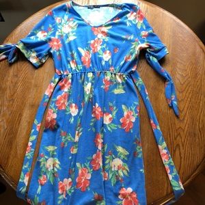 Blue Flowered Dress